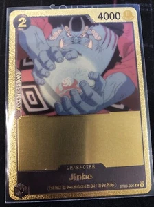 One Piece Jinbe Rare Gold Fan Art Card - Bild 1 von 4