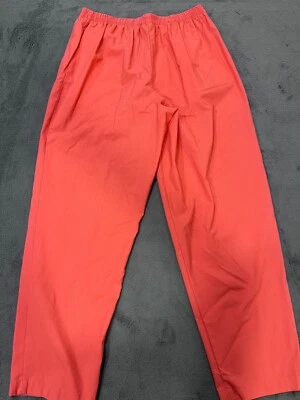 Pantalones de vestir Karen Scott color salmón forrados talla 14 cintura elástica 30×29 PIERNA ANCHA Foto 1 de 4