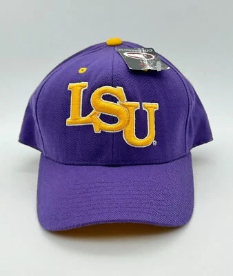 Gorra deportiva de béisbol LSU Tigers NCAA de colección Louisiana ajustada con escritura 7 nueva con etiquetas Foto 1 de 4