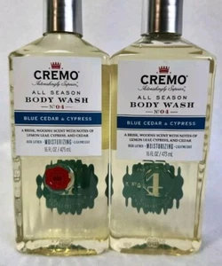 Cremo All Season Body Wash No. 4, Blue Cedar & Cypress, 16 Fl. Oz. Pack Of 2 - Picture 1 of 1
