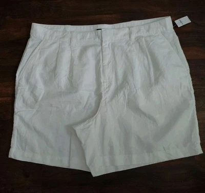 Pantalones Cortos para Caminar Gap Algodón Lino Para Mujer Talla 20 Blanco Plisado Bolsillos Nuevos Foto 1 de 4