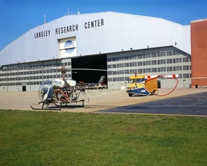 1973 NASA Bell 47G-4A Polizeihubschrauber - 8x10 Foto auf 8,5x11 #2452 - Bild 1 von 1