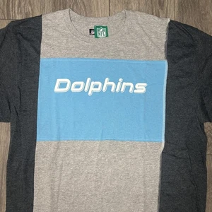 Miami Dolphins Shirt Herren XL grau blau NFL Football Color Block Tee Crewneck - Bild 1 von 7