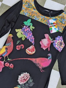 Abito Desigual Medium Vanity Smanicato Body Con Stampa Frontale - Foto 1 di 10