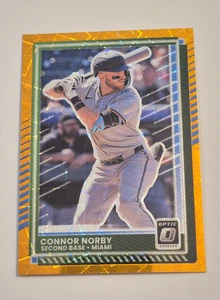 2025 Panini Donruss Optic Baseball - Connor Norby #39 Orange Velocity Prizm - Foto 1 di 3
