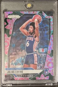 2024-25 Panini Prizm JULIUS ERVING Cherry Blossom Prizm 18/18 Philadelphia 76ers - Picture 1 of 2
