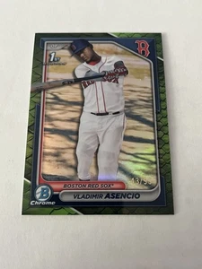 2024 Bowman Chrome Vladimir Asencio Reptilian Green #/99 Red Sox - Bild 1 von 2
