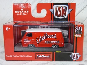 M2 Machines Edelbrock '63 Ford Econoline Delivery Van Red WMTS12 New 1:64 - Picture 1 of 8