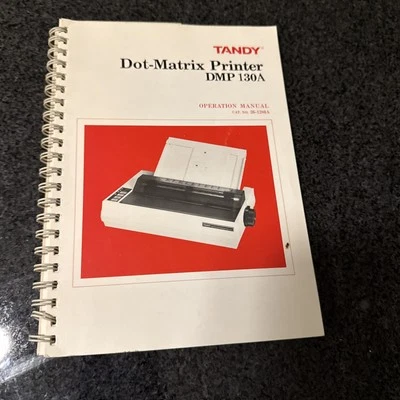 Tandy Dot-Matrix Printer DMP 130A Manual 0 1986 - 118 Pages. - Image 1 of 4