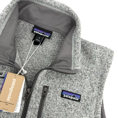 Colete Suéter Patagonia Better Masculino Pedra S Cinza Urze Zíper Completo Novo com etiquetas - Imagem 1 de 4