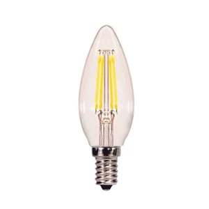 Satco 4.5 Watt B11 LED Light Bulb Candelabra Base 2700K 6-Pack - Picture 1 of 4