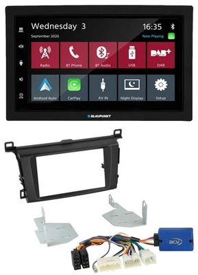 Blaupunkt DAB Bluetooth USB MP3 2DIN Autoradio für Toyota RAV 4 (ab 2013) - Bild 1 von 4