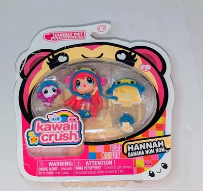 NUEVO JUEGO DE MUÑECAS FIGURA KAWAII CRUSH HANNAH BANANA NOM NOM Foto 1 de 4