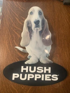 Vintage Hush Puppies Marke Schuhe Ladenschild Plexiglas hängendes Display - Bild 1 von 10