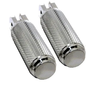 Triumph Thruxton Motorcycle Foot Pegs Knurled Aluminum  - Picture 1 of 2