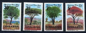 ZIMBABWE, 1981, GIORNATA NAZIONALE DELL'ALBERO, SG606-09, SET MNH - Foto 1 di 1