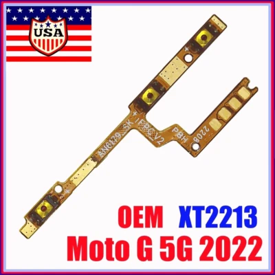 OEM Power+Volume Button Key Flex Cable Ribbon For Motorola Moto G 5G 2022 XT2213 - Image 1 of 4