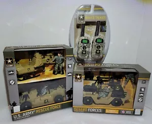 Pacchetto forze dell'esercito americano: forze di soccorso, forze del deserto e walkie talkie. Nuovo. - Foto 1 di 7