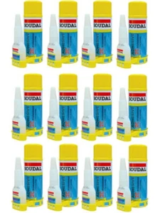 12 x Soudal 2C Professional Super Adhesive Glue Kit 50g Cyano & 200ml Activator - Picture 1 of 12