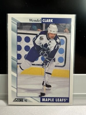 1992-93 Score #110 Wendel Clark - Image 1 of 2
