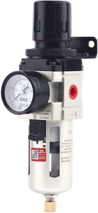 1/4''NPT Compressed Air Compressor Pressure Filter Regulator Piggyback Combo - P - Picture 1 of 12