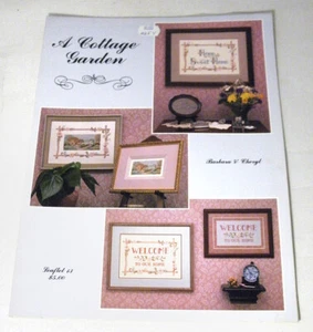 Folleto punto de cruz de jardín A Cottage Barbara & Cheryl Cottagecore 3 diseños de colección - Imagen 1 de 1