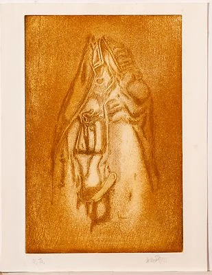 Dieter Pieper/ Diedee Pieper/ Radierung/ Worpswede / 1948-2001/ Maler Radierer - Bild 1 von 4