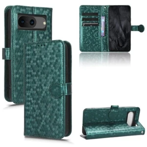 For Google Pixel 8 Honeycomb Dot Texture Leather Phone Case Cover Shell Notch - Picture 1 of 1