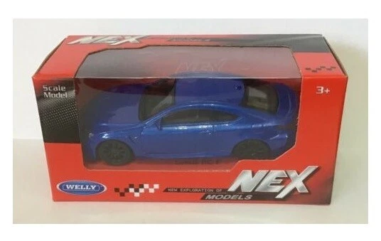 Lexus RC F colore blu scuro, modellismo 1:43 Welly NEX die cast metal - Immagine 1 di 1