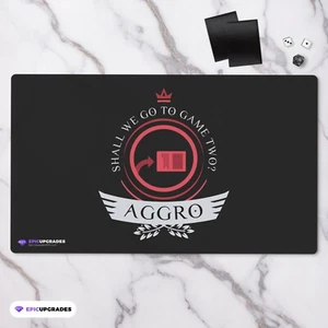 Aggro Life V2 - Magic the Gathering TCG Playmat Funny Custom MTG Play Mat Red - Picture 1 of 6
