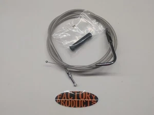 DRAG SPECIALTIES Stainless Steel Throttle Cable 0650-1075 - Picture 1 of 2