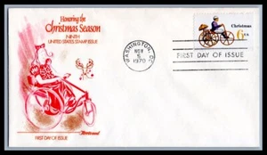 US FDC # 1417 6c Christmas Toys, Tricycle Fleetwood 1970, 9p475 - Picture 1 of 1