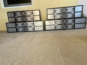 Copper & Wrought Iron Window Boxes (set of 4) - Picture 1 of 3