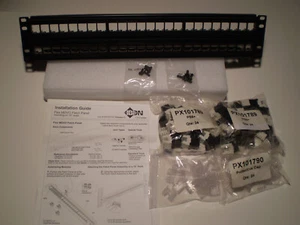 48-port 2U black Flex patch panel with 48 GigaFlex PS6+ UTP modules NORDX/CDT - Picture 1 of 12