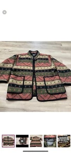 Joyce Onarheim Boe Vintage Wool Tapestry Jacket-L - Picture 1 of 6