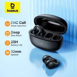 Baseus AirGo AS01 Wireless Headphones Ear clip Earphones Bluetooth 5.3 2MIc ENC - Photo 1 sur 26