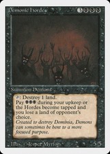 Demonic Hordes Revised NM Black Rare Reserved List MAGIC MTG CARD ABUGames
