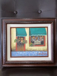 Framed Oil On Canvas Painting Signed By Artist - Picture 1 of 3