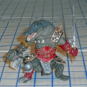 Figura PVC Fundido Sólido Papo Cocodrilo Mutante Guerrero Caballero 38955 D&D Juguete Soldado - Imagen 1 de 4