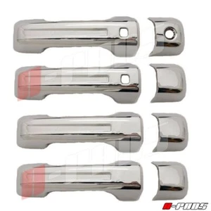 Fit 2019 19 20 DODGE RAM 1500 CHROME 4 dr handle COVER W/O PK Fit With Smart Key - Picture 1 of 2