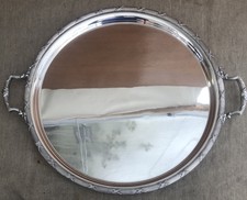 Good Quality Large Silver Plated Tray. Maker’s Mark.