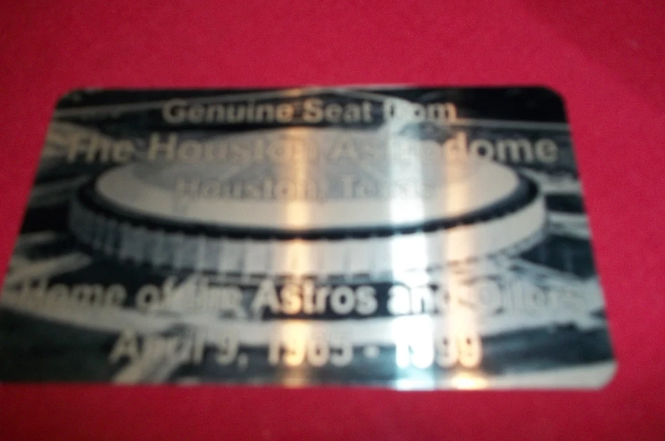PLACA ASIENTO CÚPULA HOUSTON ASTRO HOGAR DE LOS ENGRASADORES Y ASTROS  Foto 1 de 1