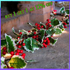 Christmas Tree Berry Wreath Garland Vine Stair Fireplace Door Table Gate Dec