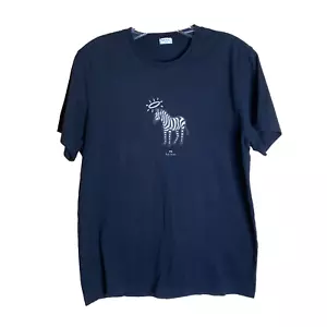 ps paul smith tee size Small black short sleeve crew neck zebra women - Picture 1 of 3