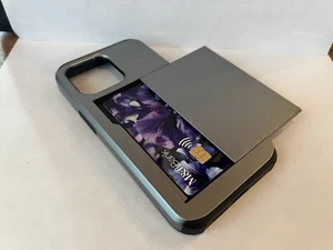NEW Astra Phone Case W/ CC Compartment Fits I Phone 13 Pro Silver - Picture 1 of 3
