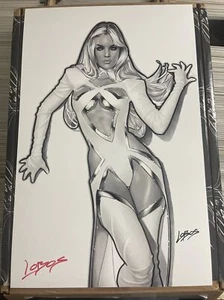 PABLO LOBOS VILLALOBOS EMMA FROST WHITE QUEEN SIGNED ART PRINT 11x17 2024 c2e2 - Picture 1 of 1