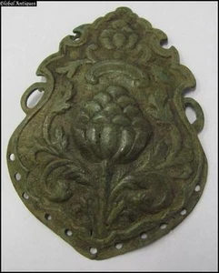 19C. ANTIQUE MUSLIM ISLAMIC BRONZE ORNAMENT APPLIQUE FOR BELT - Picture 1 of 6