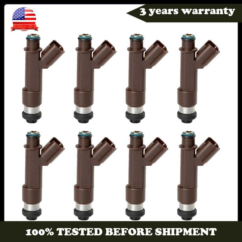 Juego de 8 inyectores de combustible FJ728 para Lexus GX470 4,7 L V8 2005 2006 2007 2008 2009 EE. UU. Foto 1 de 4