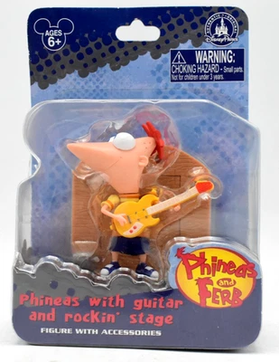 Phineas and Ferb Phineas with Guitar and Rockin' Stage Figure - Sealed - Image 1 of 4