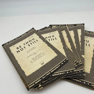 Lote de 26 partituras corales SATB “Be Thou Not Still” David Foltz 1951 Mills Mus - Imagen 1 de 8